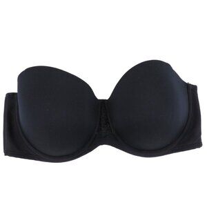 Vanity Fair 42D 74380 Beauty Back Strapless Black Underwire Bra Full Figure